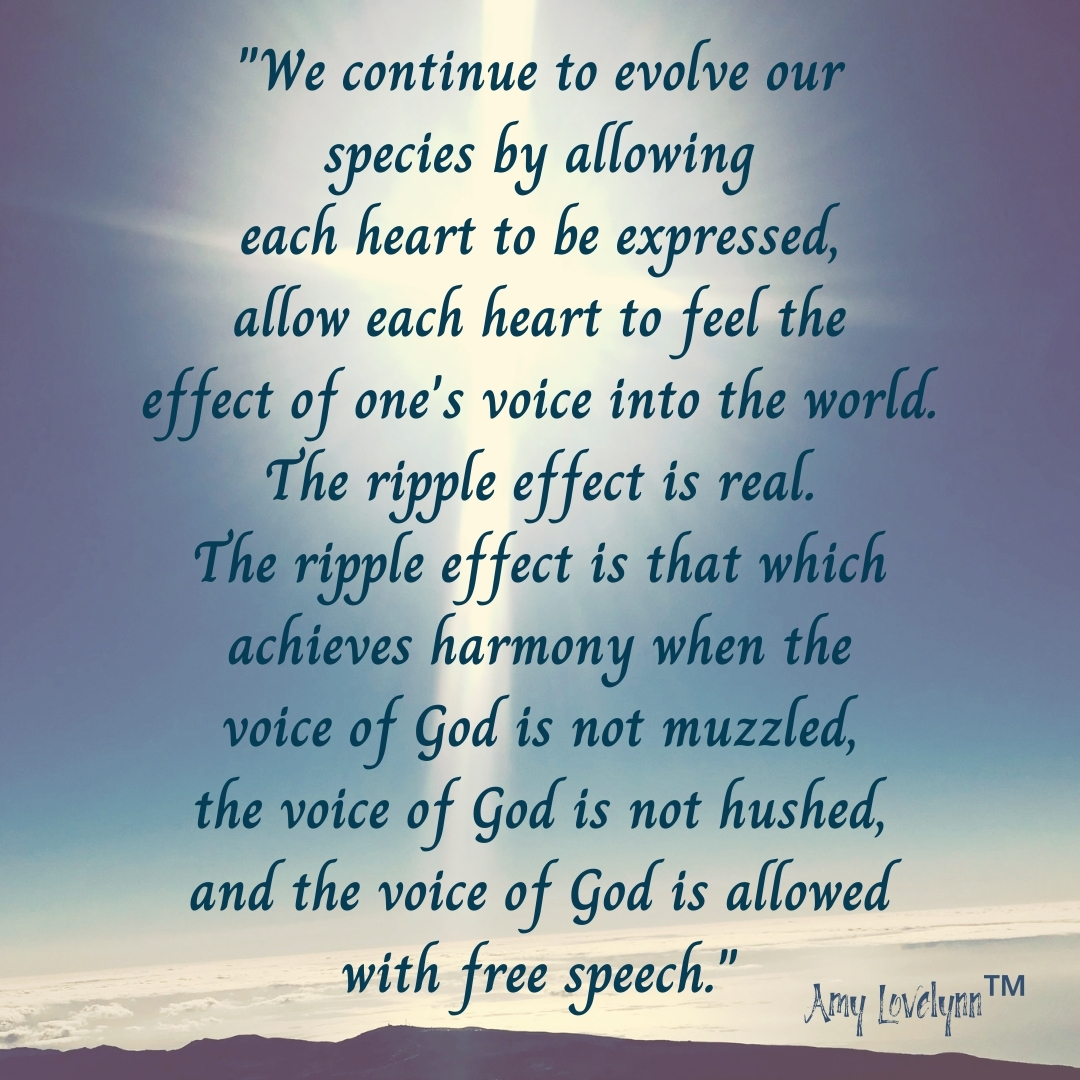 “Free Speech” transmission quote from Living Expression via Amy Lovelynn™ blog